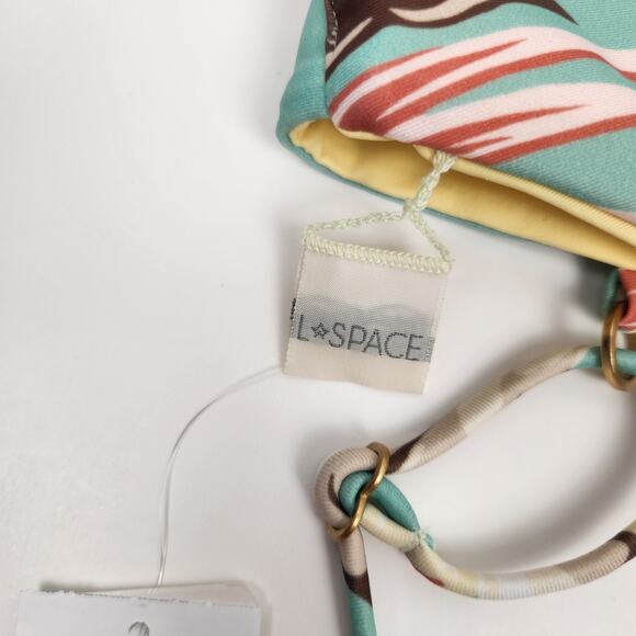 L*Space Flashback Bikini Top in Floral Print Size Small NWT - Picture 3 of 4